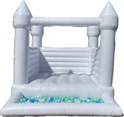 Gonflable Luxe Blanc Avec Piscine A Balles